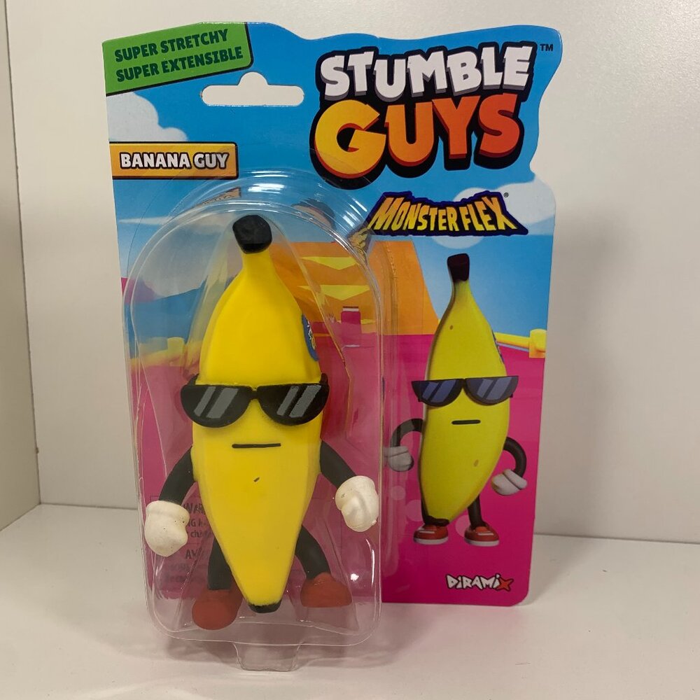 Stumble Guys Monster Flex - Banana Guy Super Stretchy Figure